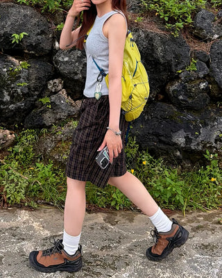 Checked Easy Shorts