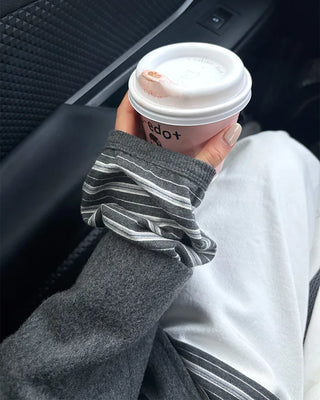 Striped long-sleeved T-shirt