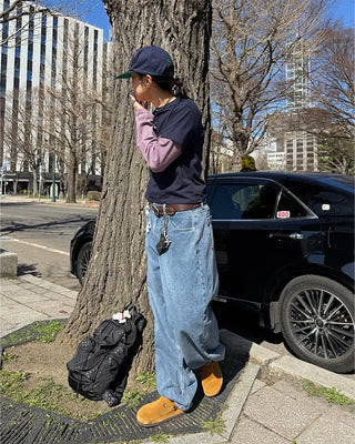 (UNISEX) Wide Denim Pants