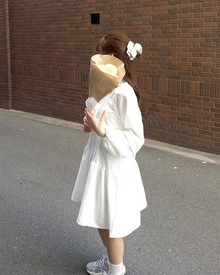 Pintuck Long Blouse