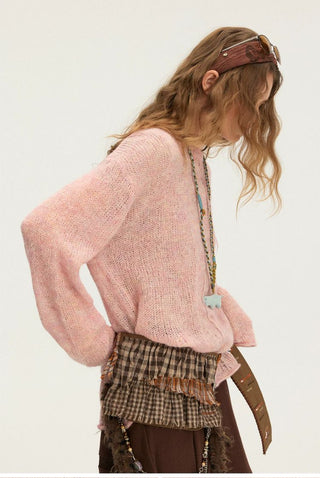 [Monterest] Mohair Blend Openwork Starfish Sweater