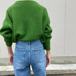 color pop angora knit