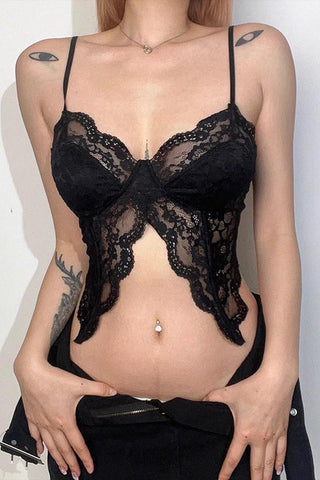 Butterfly-shaped thin top