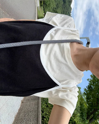 High-collar camisole long dress