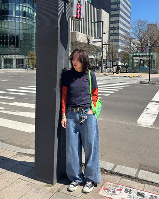 (UNISEX) Wide Denim Pants
