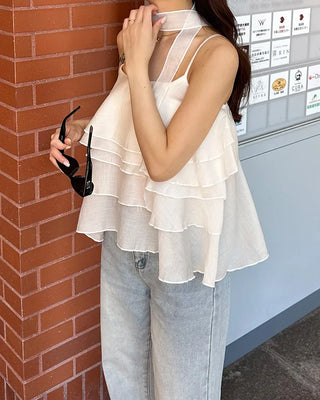 Scarf & Can-Can Camisole Set
