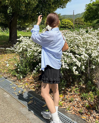 Can-can frill shorts