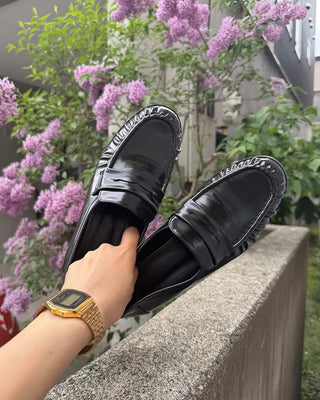 Shirring loafers