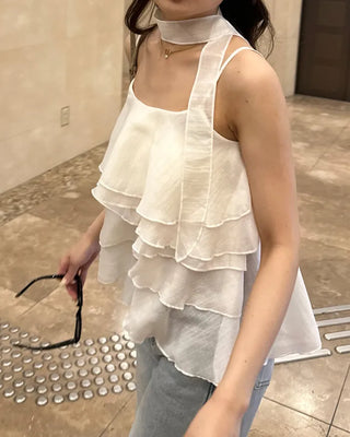 Scarf & Can-Can Camisole Set