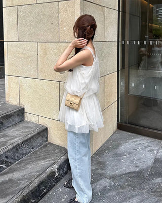 Chiffon lace blouse