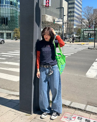 (UNISEX) Wide Denim Pants
