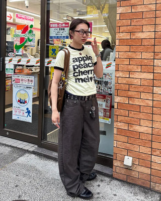Fruit lettering T-shirt