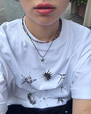 Starfish print T-shirt