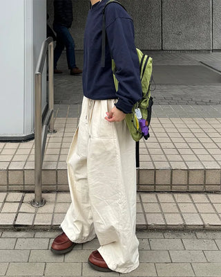 (Unisex) Rivet Tuck Balloon Pants