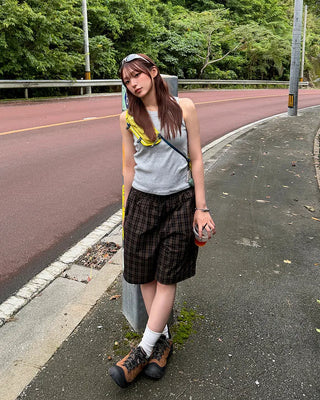 Checked Easy Shorts