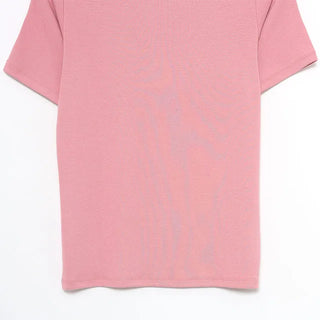 daily soft half neck T