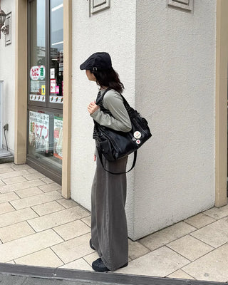 Striped Henley Neck Long T-Shirt