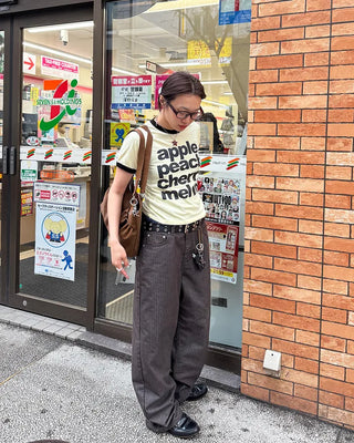 Fruit lettering T-shirt