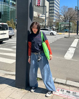 (UNISEX) Wide Denim Pants