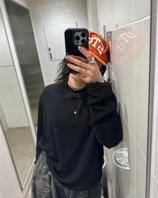 Basic Round Long T-Shirt