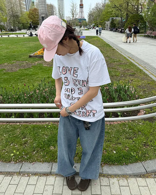 Crayon lettering T-shirt