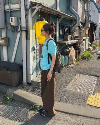 Cotton wide-leg pants