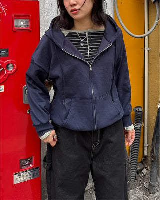 Cropped oversized hoodie