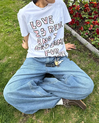 Crayon lettering T-shirt