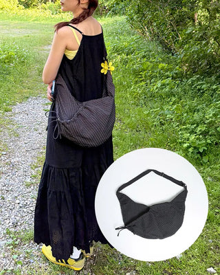Croissant check cross bag