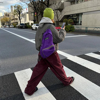 Corduroy wide-leg pants