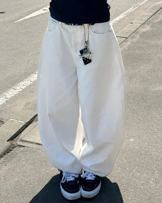 Cotton balloon pants