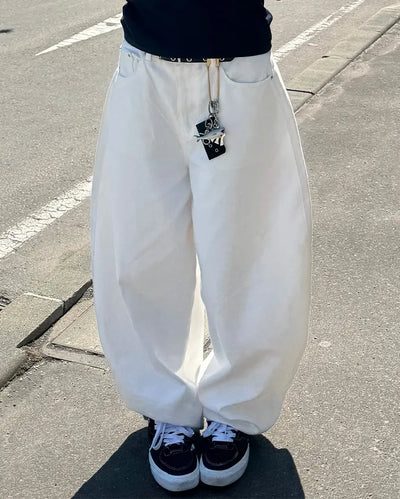 Cotton balloon pants