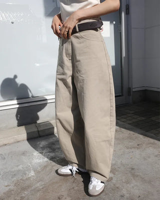 Basic Cotton Wide Pants