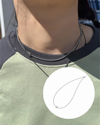 Rose bead necklace