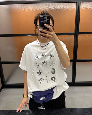 Starfish print T-shirt