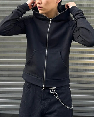 Basic zip-up hoodie