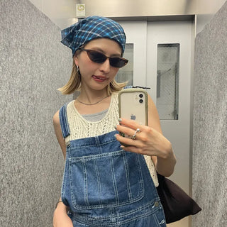 Checked scarf