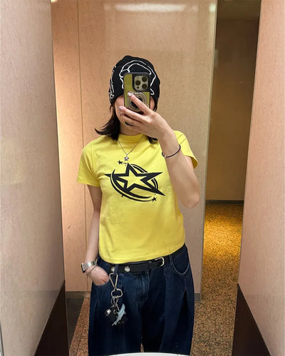 Star print T-shirt