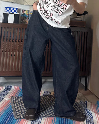 D-ring carpenter denim pants
