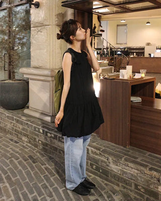 Pumpkin String Mini Dress