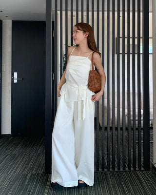 3-piece scarf set camisole set