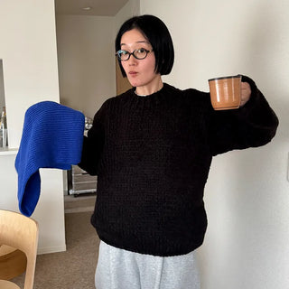 Handmade round knit