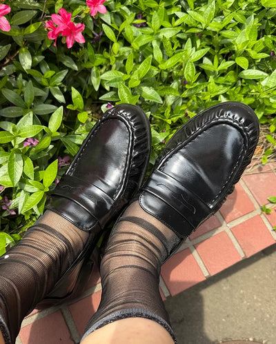 Shirring loafers