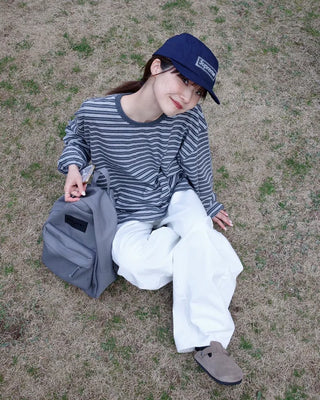 Striped long-sleeved T-shirt