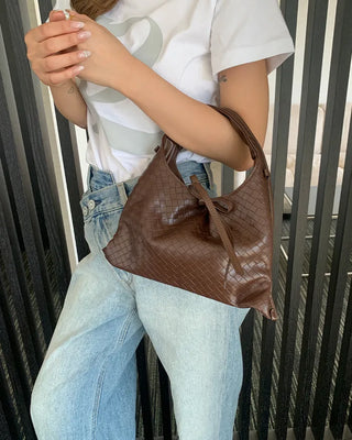 Intrecciato Ribbon Shoulder Bag