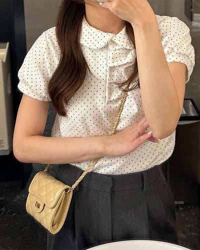 Quilted mini shoulder bag