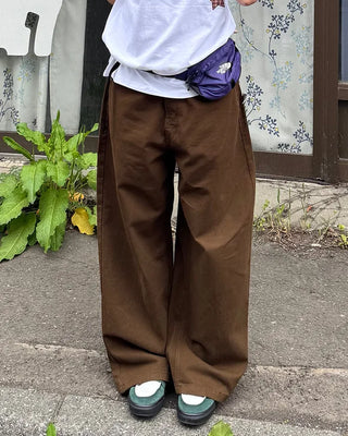 Cotton wide-leg pants