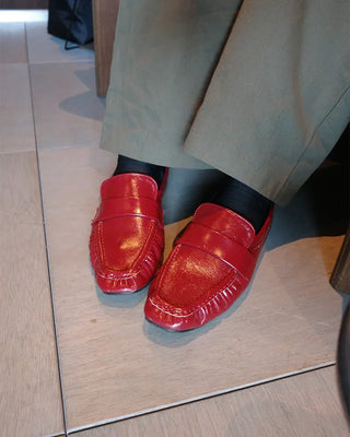 Stitched Shirring Loafers