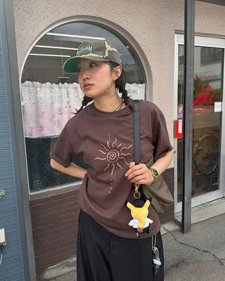 Sun motif T-shirt
