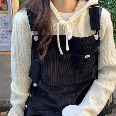 Corduroy Overalls Pants (2 colors)